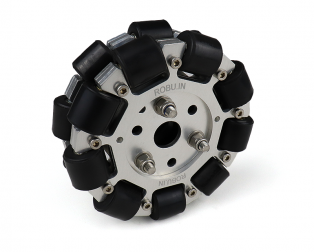 EasyMech 100mm Double Aluminium Omni Wheel (BEARING TYPE ROLLER)