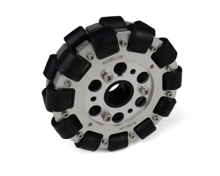 EasyMech 127mm Double Aluminium Omni Wheel basic (BUSH TYPE ROLLER)