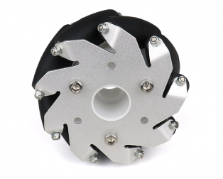 100mm Aluminium Mecanum wheels (Bearing type rollers) LEFT