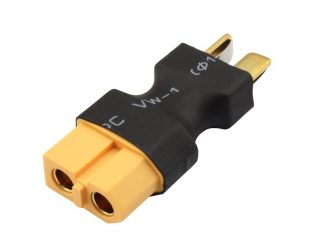 SafeConnect T-Connector to XT60 Battery Adapter Lead - ROBU.IN