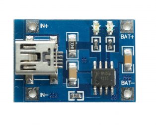 TP4056 1A Li-ion lithium Battery Charging Module – Mini USB (Robu.in)