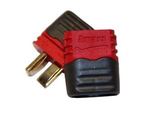 Amass Nylon T Style Male-Female Connector Pair with Insulating Caps