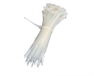 Nylon Cable Zip Ties 300 mm White (100pcs)