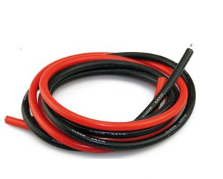 High Quality 10AWG Silicone Wire 1m (Black) + 1m (Red)