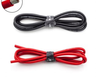 High Quality 8AWG Silicone Wire 0.5m (Red) + 0.5m (Black)