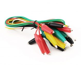 Alligator Clips Electrical DIY Test Leads 10pcs For Test Leads Double-ended Crocodile Clips Roach Clip Test Jumper Wire