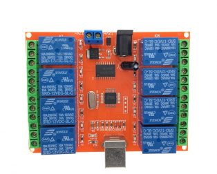 8 Channel 12V Relay Module USB (PC Intelligent) Control Switch