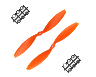 Orange HD Propellers 1038(10X3.8) ABS Orange 1CW+1CCW-1pair
