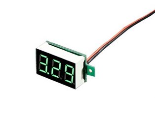 DC 3.6-28V 2 wire Green LED display digital voltage Voltmeter Panel (Robu.in)