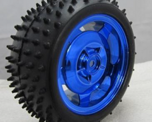 85MM Large Robot Smart Car Wheel 38MM Width Surface Blue