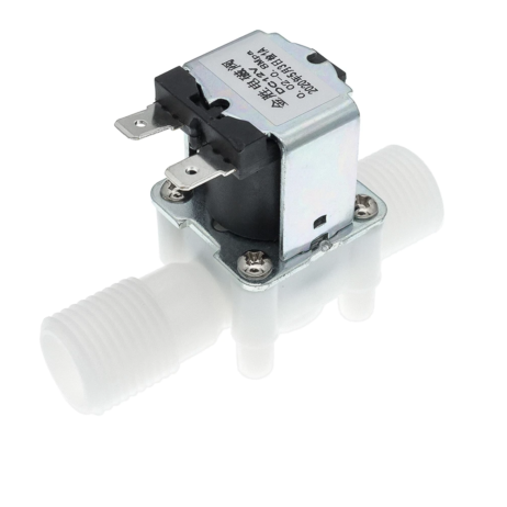 12V Solenoid Water Air Valve Switch (Normally Closed) - 1/2''