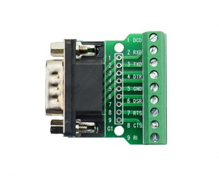 DB9 Male Screw Terminal to RS232 RS485 Conversion Board