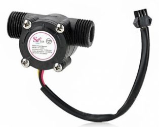 YF-S201 Water Flow Measurement Sensor with 1-30Liter/min Flow Rate - Black
