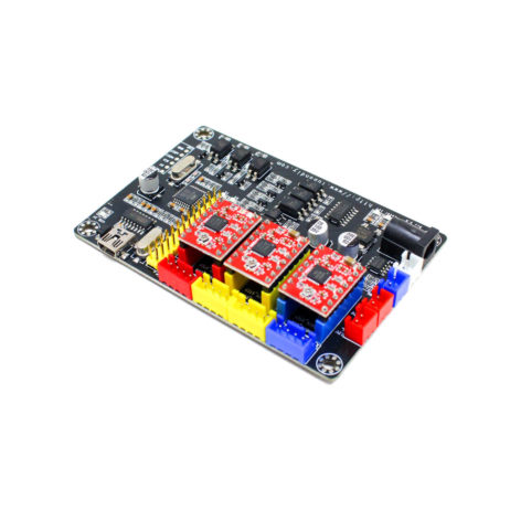 Cnc Three Axis Stepper Motor Drive Controller Motherboard Compatible With Arduino