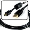 Cable For Arduino Nano Usb A To Mini B (Gold Plated Connector)