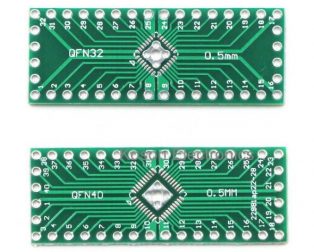 QFN32 QFN40 SMD to DIP Adapter PCB Board-2Pcs.