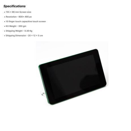 7 Inch Official Raspberry Pi Display With Capacitive Touchscreen