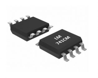 LM741CM SOIC-Narrow-8 General Purpose Operational Amplifier (Pack of 3 ICs)