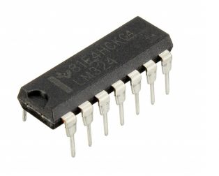 LM324N PDIP-14 Operational Amplifier(Pack of 5 ICs)