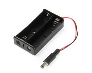 2 X 18650 Black Battery Holder with DC Power Plug2 X 18650 Black Battery Holder with DC Power Plug