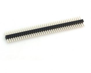 1.27mm 1x40 Pin Male Single Row Through-hole Header Strip (5 pcs.)