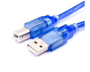 1.64FT USB 2.0 A-B Male Printer Cable 0.3m