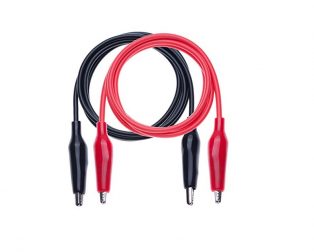 Testing leads pair with Crocodile Clip End (Red+Black)-1Meter