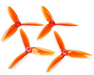 Orange HD 6042(6X4.2) Tri Blade Flash Propellers 2CW+2CCW 2 Pair - Orange