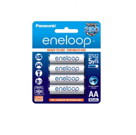 Panasonic Eneloop Aa Bk-3Mcce/2Bn Rechargeable Battery - Pack Of 2