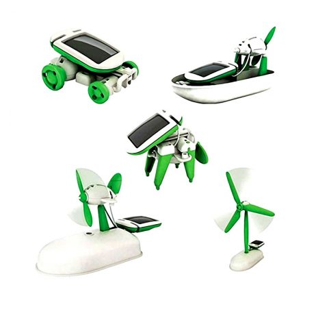 Generic 6 In 1 Diy Solar Powered Car Windmill Puppy Airboat Plane Learning Toy Kit 1