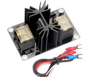 MOS25 12 to 50V 25A 3D printer Heat Bed Power Expansion Module with Cables