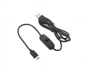 5V 3A USB to Type C Cable With ON/OFF Switch Power Control for Raspberry Pi 4B