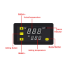 W3230 Dc24V Digital Temperature Controller Microcomputer Thermostat Switch