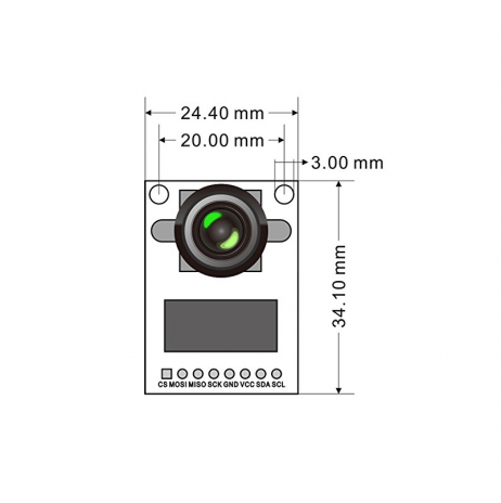 Arducam Mini Module Camera Shield With Ov2640 2 Mp Lens For Arduino