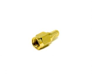 Male SMA Solder Type Straight Nickel Plating Connector For Coaxial Cable