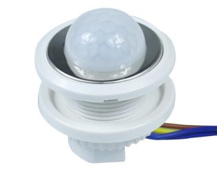 40mm LED PIR Detector Infrared Motion Sensor Switch With Adjustable Time Delay