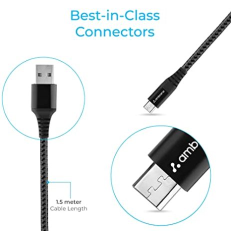 Ambrane Ambrane Fast Charging Braided Micro Usb Cable 3A 4