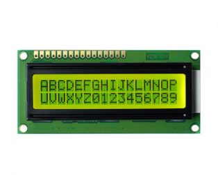 JHD 16×2 Character LCD Display With Yellow Backlight