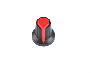 Potentiometer Knob Rotary Switch Cap Red Color- Pack of 5 Pcs.