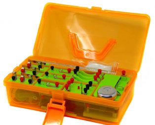 Orange EUDAX School Physics Labs Basic Electricity Discovery Circuit and Magnetism Experiment Kit