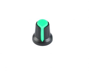 Potentiometer Knob Rotary Switch Cap Green Color- Pack of 5 Pcs.