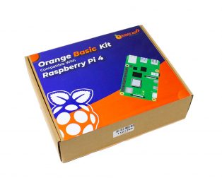 Orange Raspberry pi 4 Basic Kit