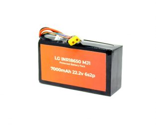 LG INR18650MJ1 7000 mAh 22.2v 6s2p Protected Battery Pack