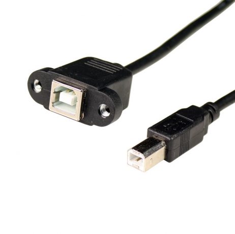 Generic Usb 2.0 Type B Male To Type B Female Printer Extension Cable With Panel Mount 50 Cm 5