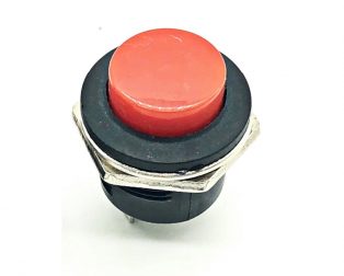 Red R13-507 16mm No Lock Push Button Momentary Switch 3A 250V