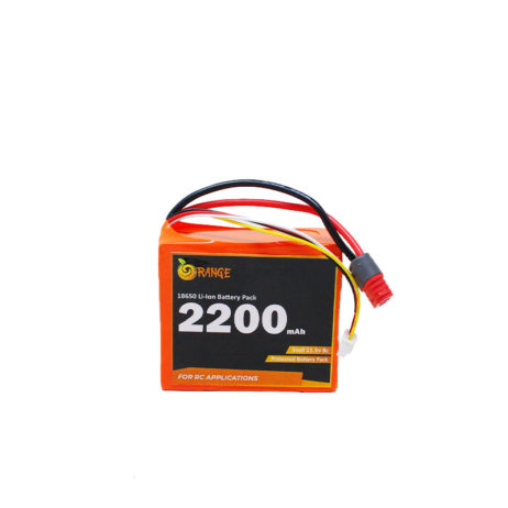 Orange Isr 18650 11.1V 2200Mah 10C 3S1P Li-Ion Battery Pack With Jst-Xh &Amp; Nylon-T