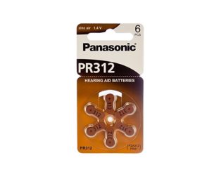 Panasonic Hearing Aid Battery Size PR312/PR41