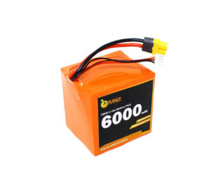 Orange ISR 18650 Li-Ion Protected Battery Pack