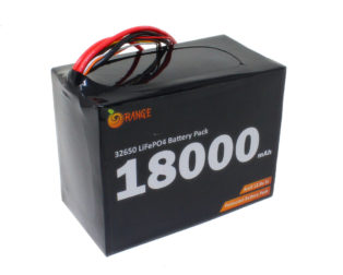 Orange IFR 32650 12.8V 18000mAh 3C 4S3P LiFePO4 Battery Pack