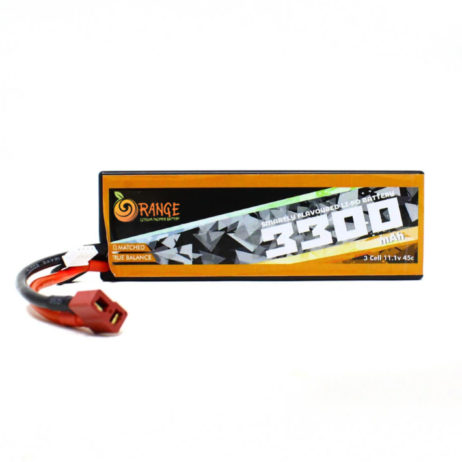 Orange 11.1V 3300Mah 45C 3S Hardcase Lithium Polymer Battery Pack